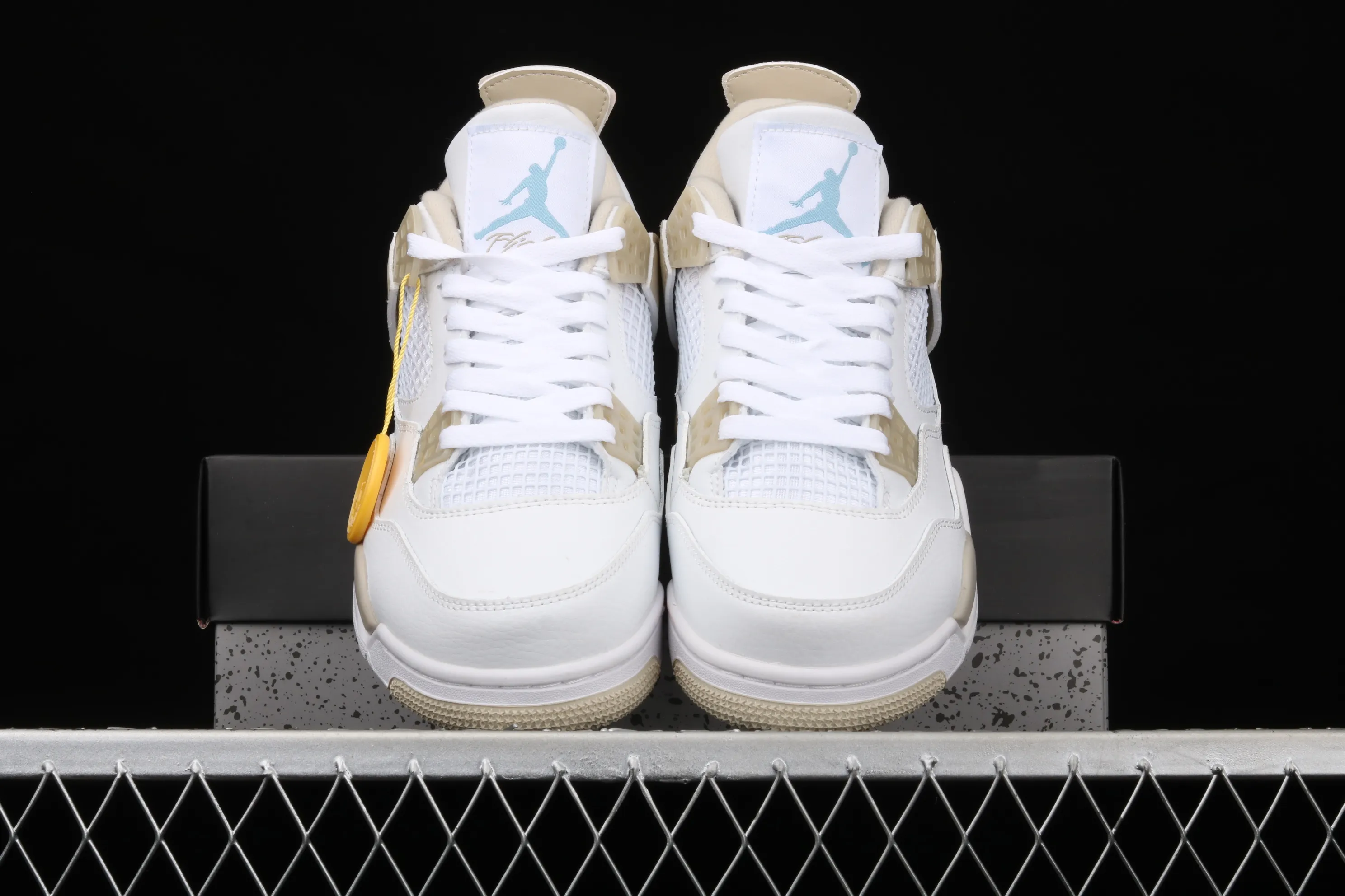 All categories Air Jordan Jordan series basketball shoes Air Jordan 4 G version Air Jordan 4 "Linen" AJ4 Joe 4 beach white gold 487724-118